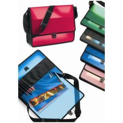 Lebez CARTELLA P/DOCUMENTI C/TRACOLLA BLU